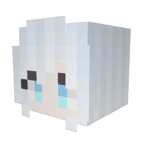 erogevick Minecraft avatar head, 3D render
