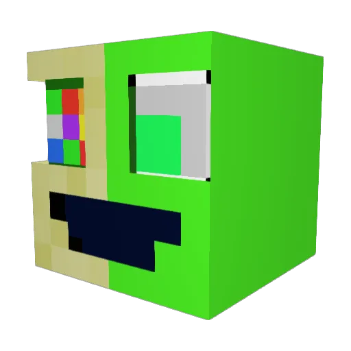 eroniio Minecraft avatar head, 3D render