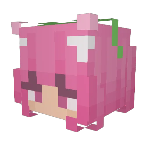 eroony Minecraft avatar head, 3D render