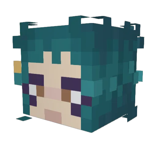 erosneedshelp Minecraft avatar head, 3D render