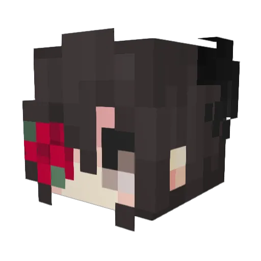 erotan Minecraft avatar head, 3D render