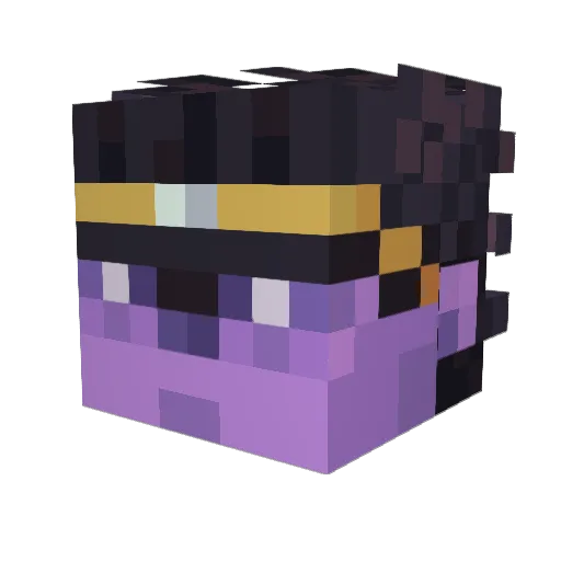 erox1en Minecraft avatar head, 3D render