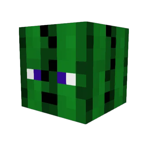 erpelo Minecraft avatar head, 3D render