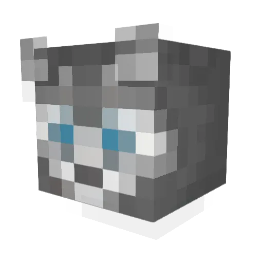 erqiha Minecraft avatar head, 3D render