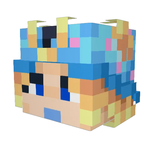 errante737 Minecraft avatar head, 3D render