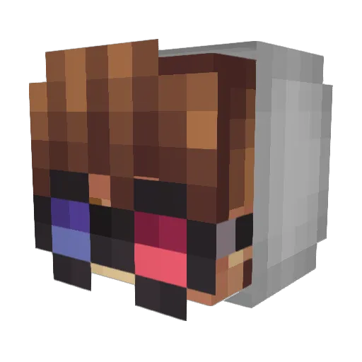 erreqt Minecraft avatar head, 3D render