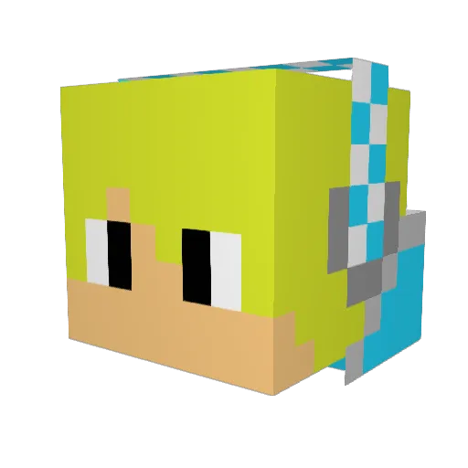 errera_v Minecraft avatar head, 3D render