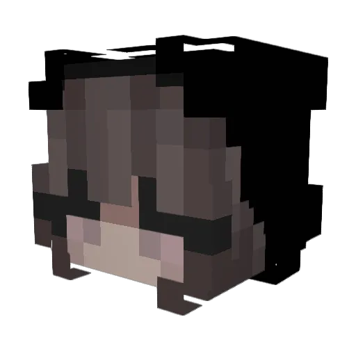 errichten Minecraft avatar head, 3D render