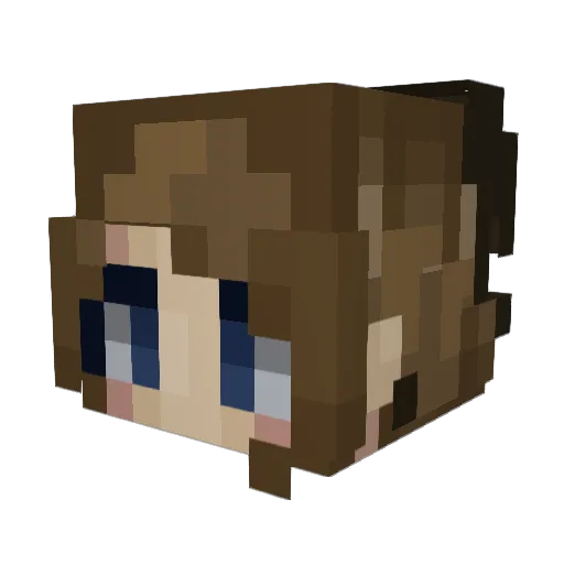 errisq Minecraft avatar head, 3D render