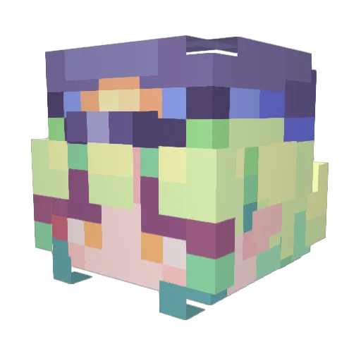error320 Minecraft avatar head, 3D render