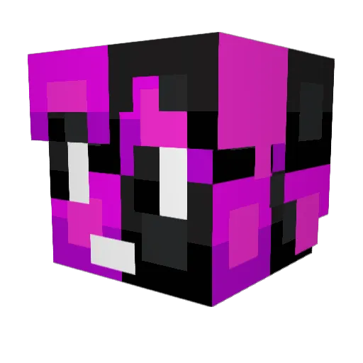 error_code_401 Minecraft avatar head, 3D render