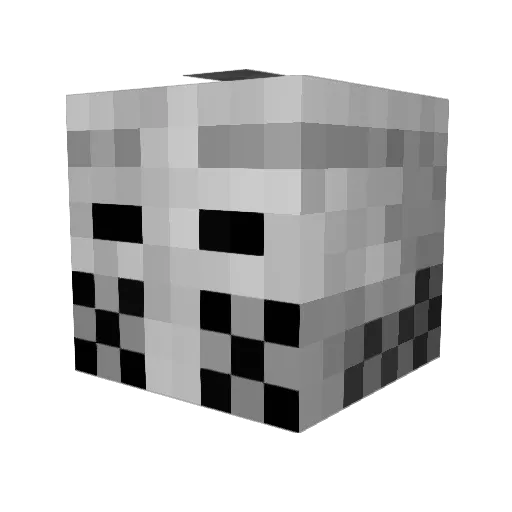 errormanden Minecraft avatar head, 3D render