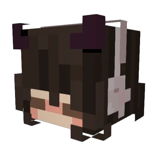 ersatx Minecraft avatar head, 3D render