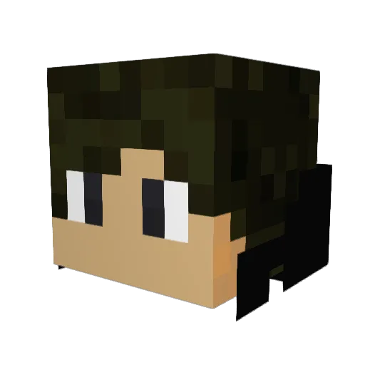 ersteel Minecraft avatar head, 3D render