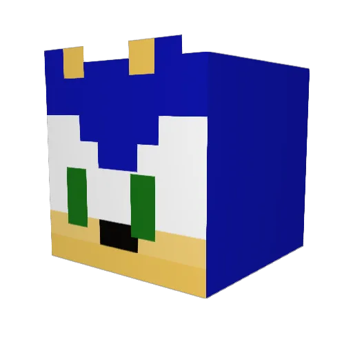 ertaw Minecraft avatar head, 3D render
