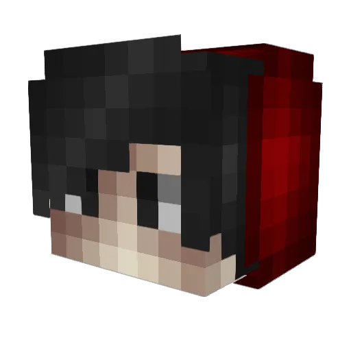 erteds Minecraft avatar head, 3D render