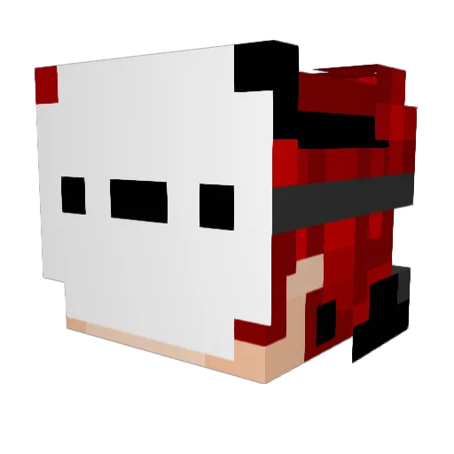 ertik Minecraft avatar head, 3D render