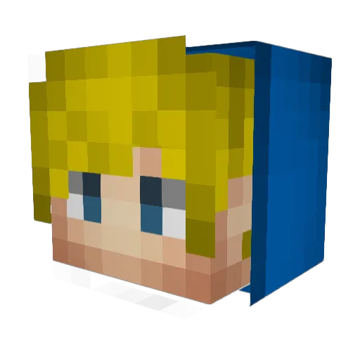 ertugruligdir Minecraft avatar head, 3D render