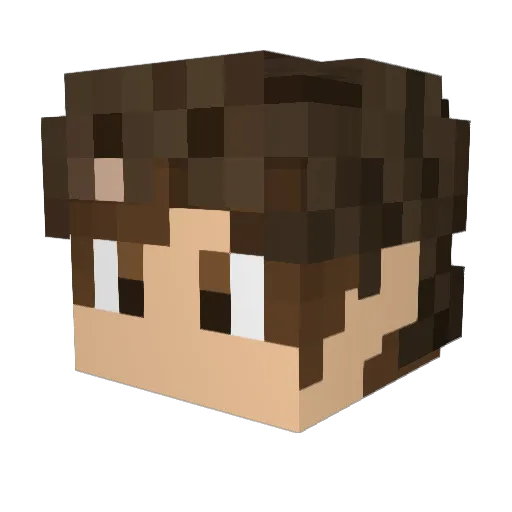 erty4444 Minecraft avatar head, 3D render