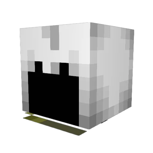 erucaron Minecraft avatar head, 3D render