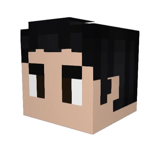 erugames Minecraft avatar head, 3D render