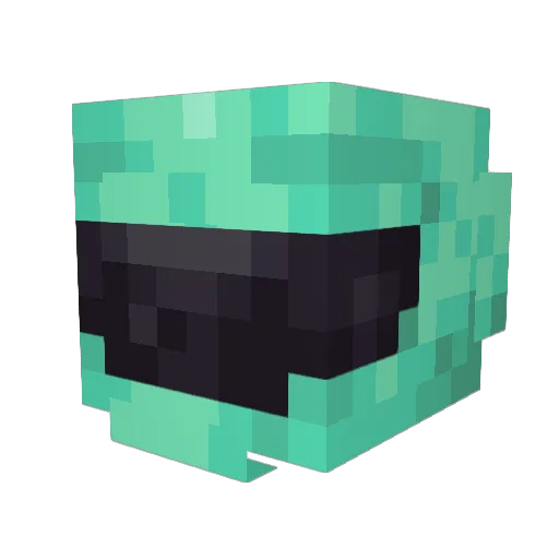 erujo Minecraft avatar head, 3D render
