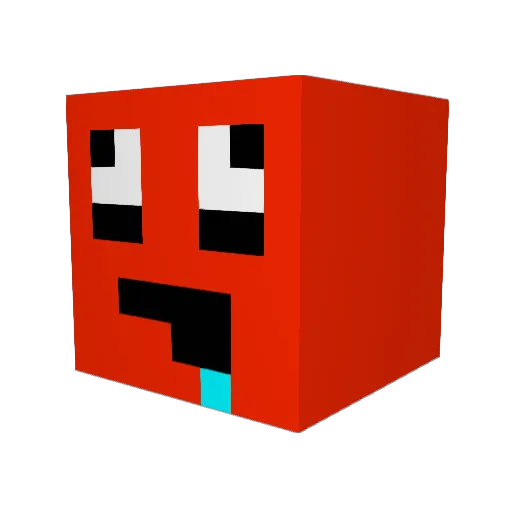 erumoso Minecraft avatar head, 3D render