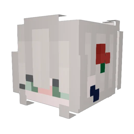 erunami Minecraft avatar head, 3D render