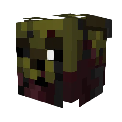 erupart Minecraft avatar head, 3D render