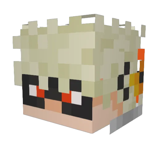 erxhil Minecraft avatar head, 3D render