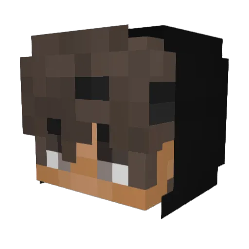 erykkery Minecraft avatar head, 3D render