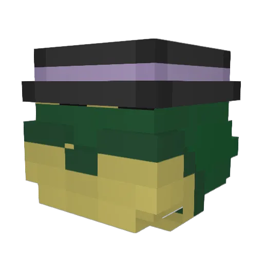 erynda Minecraft avatar head, 3D render