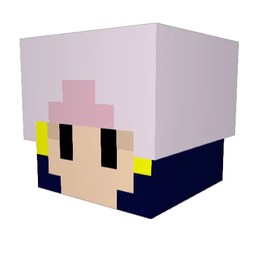 eryooon Minecraft avatar head, 3D render