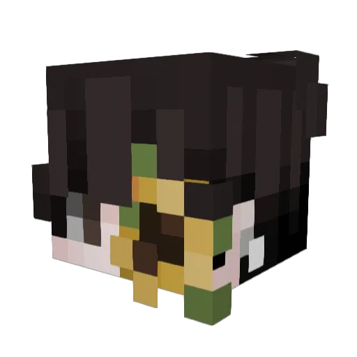 erysta2 Minecraft avatar head, 3D render