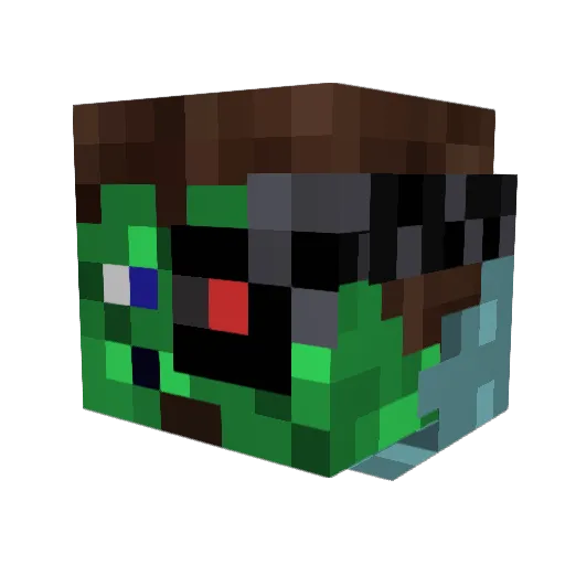 erzu_lp Minecraft avatar head, 3D render