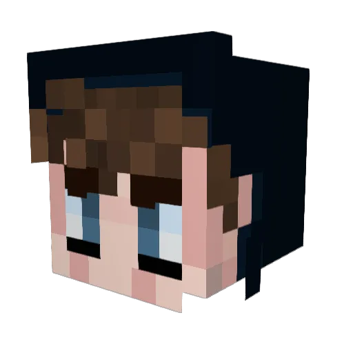 erzuhhh Minecraft avatar head, 3D render