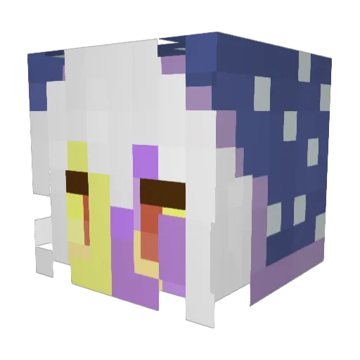 es1ri Minecraft avatar head, 3D render
