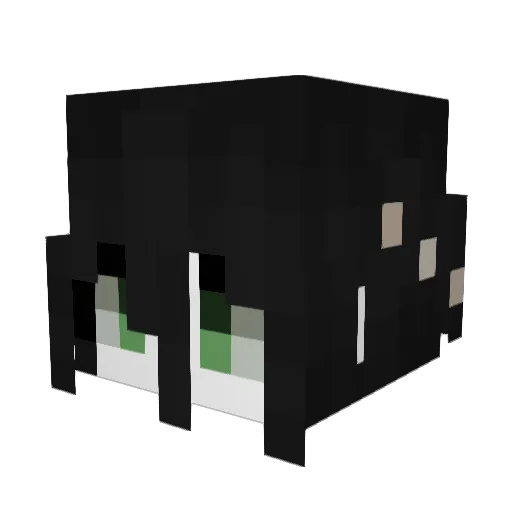 es_if Minecraft avatar head, 3D render