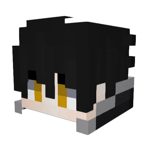 esakkda Minecraft avatar head, 3D render