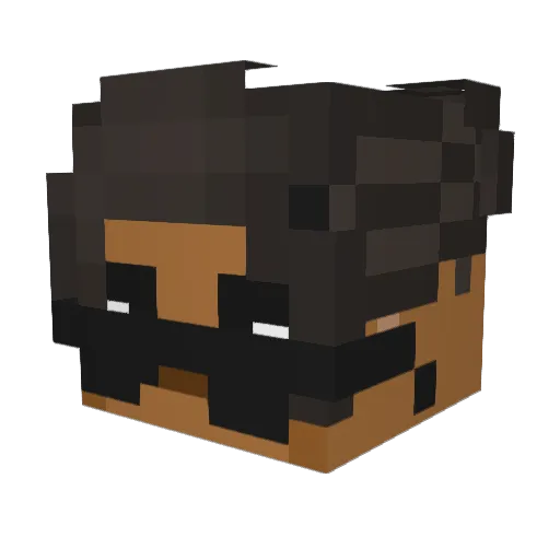 esawk Minecraft avatar head, 3D render