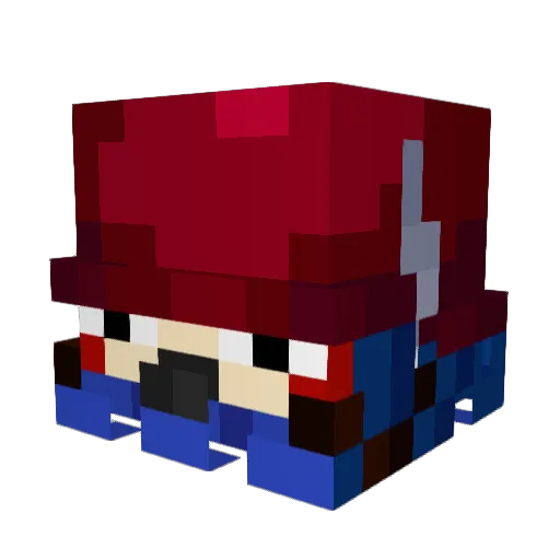 esbastow_ Minecraft avatar head, 3D render