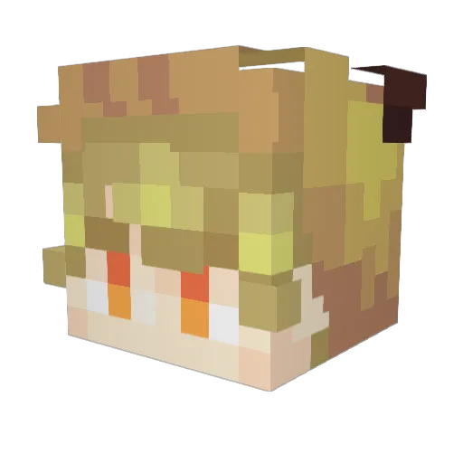 esbe1482 Minecraft avatar head, 3D render