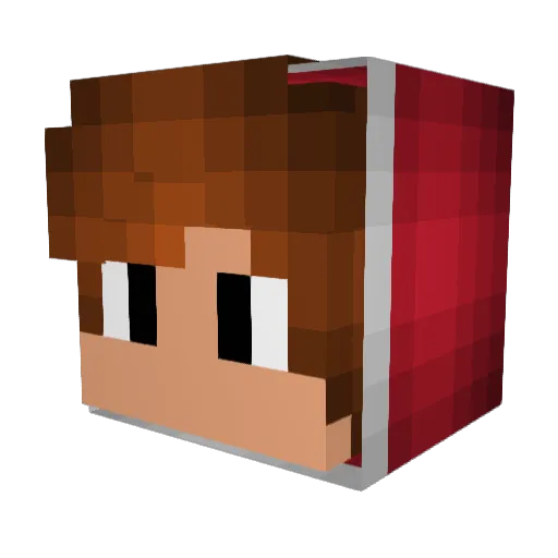 esben08 Minecraft avatar head, 3D render