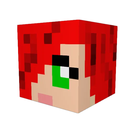 esc1985 Minecraft avatar head, 3D render