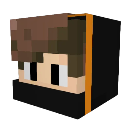 escape42 Minecraft avatar head, 3D render