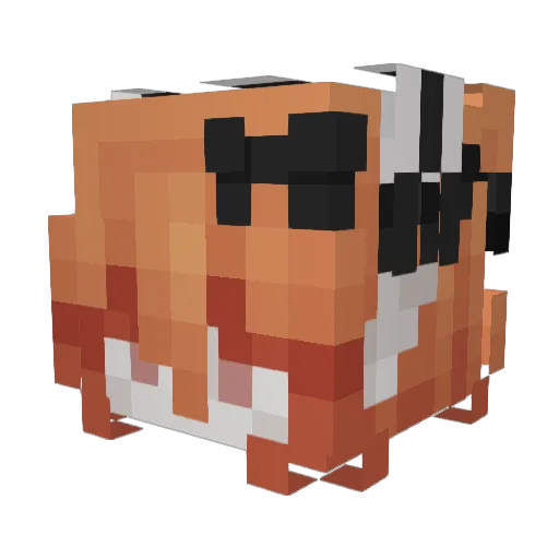 escapekendo Minecraft avatar head, 3D render