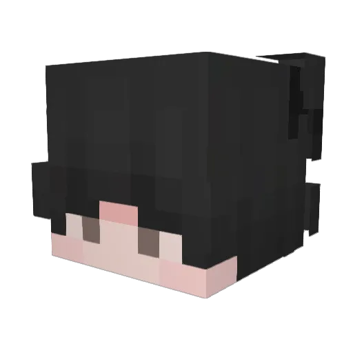 escdan Minecraft avatar head, 3D render