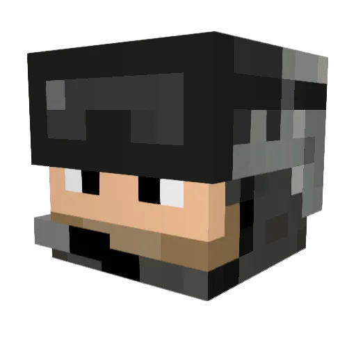eschenk Minecraft avatar head, 3D render