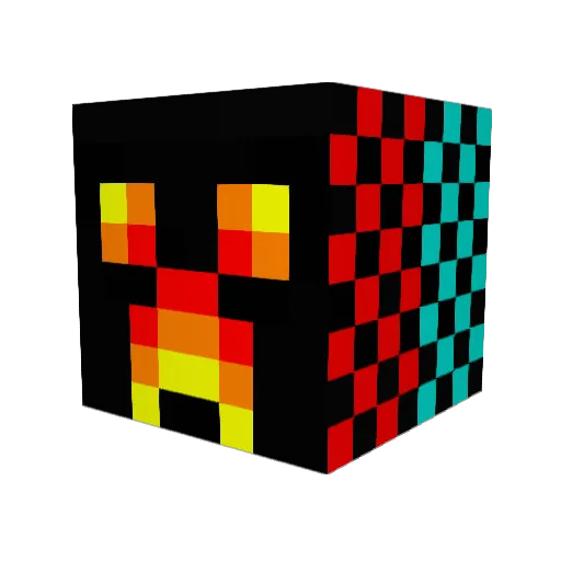 escopetaespada Minecraft avatar head, 3D render