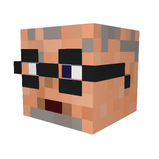 escorpio84 Minecraft avatar head, 3D render